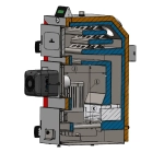 Komora załadunkowa kotła DrewKo Hybrid 12 kW – zgazowanie drewna